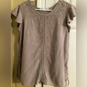 Time and Tru tan blouse size medium